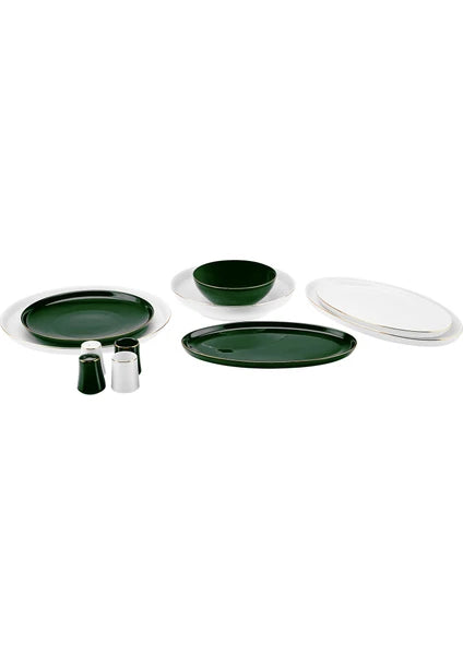 Karaca Elara Green White 57 Parça 12 Kişilik New Bone Yemek Takımı - 2