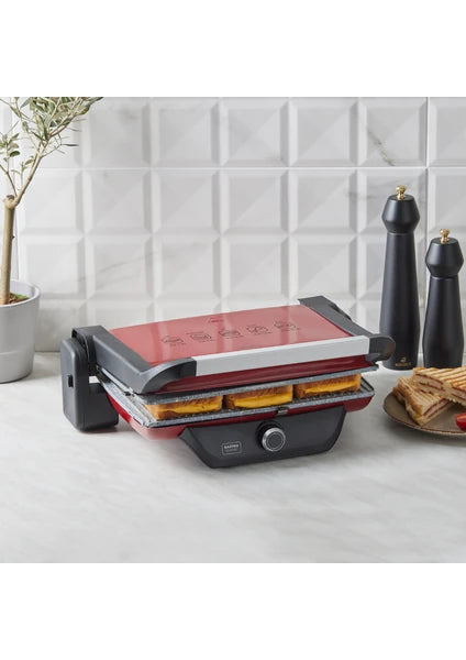 Karaca Gastro Classic Izgara ve Tost Makinesi Kırmızı