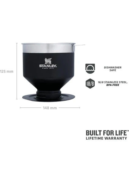 Stanley Klasik Brew Pour Over Paslanmaz Çelik Kahve Demleyici Siyah - 7