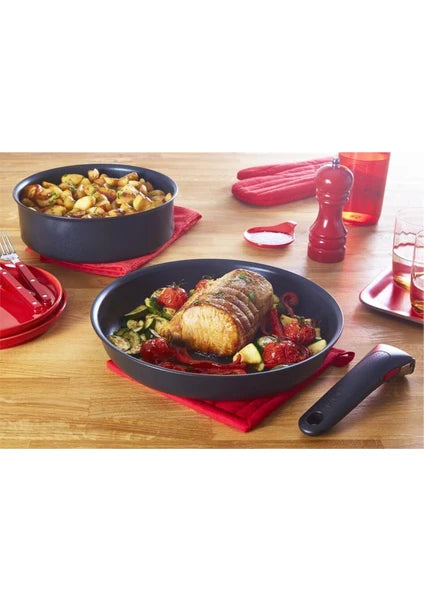 Tefal Ingenio Mix 6 x 24 cm İndüksiyon Tabanlı Düz Tava Titanyum Kaplama Siyah Renkli - 10