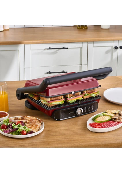 Karaca Gastro Grill Pro 2400W Izgara ve Tost Makinesi Kırmızı