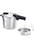 Fissler Vitaquick Premium 6 Litre Düdüklü Tencere + Buharda Pişirme Aparatı