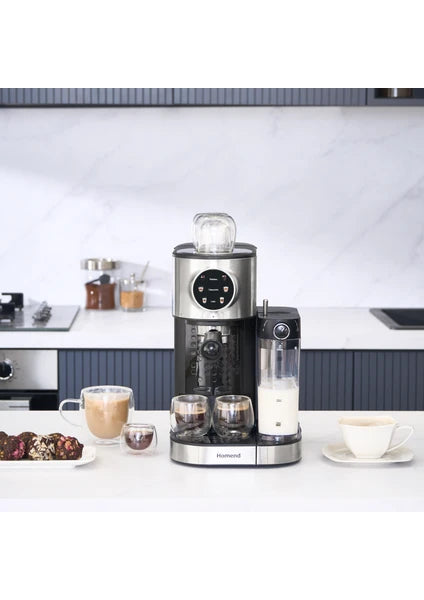 Homend Coffebreak 5015H Süt Köpürtücülü Otomatik Espresso Makinesi