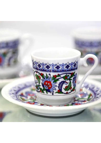 Kütahya Porselen 12 Parça 6 Kişilik Topkapı Fincan Takımı - 3