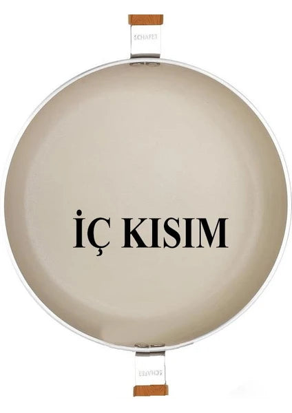 Schafer Ceramoni Seramik Tava 30 Cm-Krem - 4