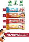Fellas Yüksek Protein Bar (45 g) Karma Kutu - 12 Adet (4 Çeşit)