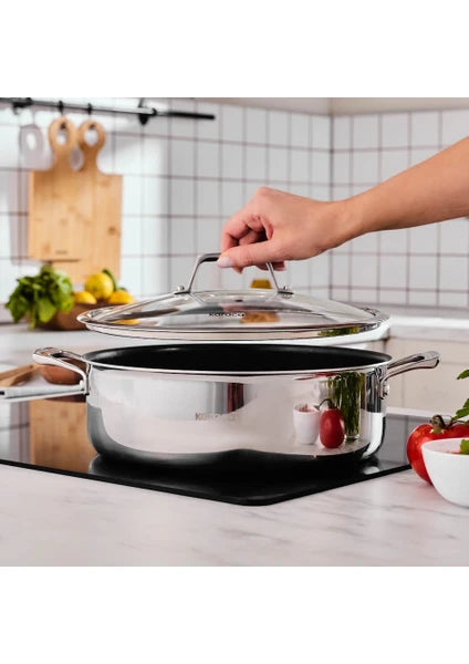 Karaca Plasma Steel 3ply Karnıyarık Tencere 28 cm - 4