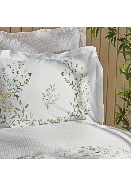 Karaca Home Sera %100 Pamuk Tek Kişilik Nevresim Takımı Yeşil - 3