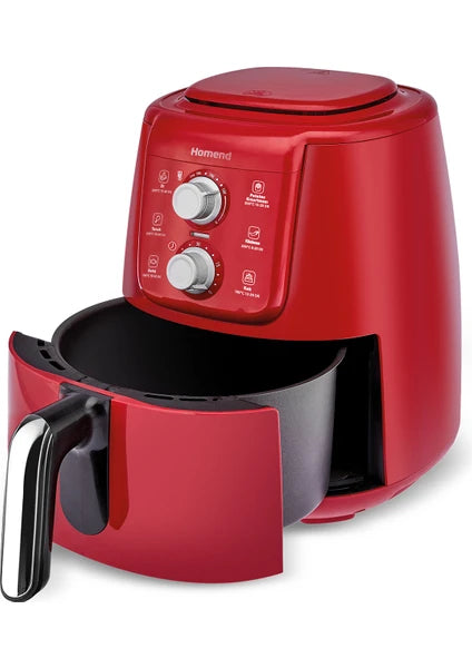 Homend Airfryday 4 Litre 2511H Kırmızı Silver - 2