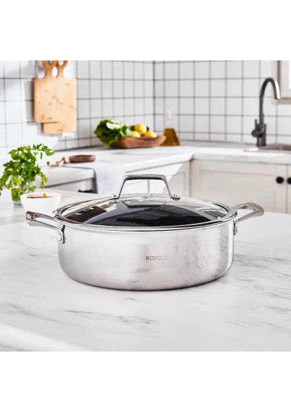 Karaca Plasma Steel 3ply Karnıyarık Tencere 28 cm - 2