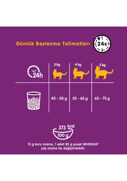 Whiskas Tavuklu Yetişkin Kedi Maması 3,8kg - 9