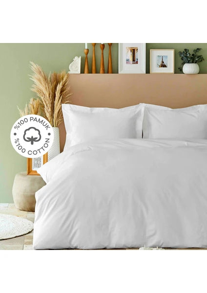 Karaca Home Back To Basic Beyaz %100 Pamuk Tek Kişilik Nevresim Takımı
