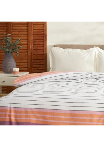 Karaca Home Luis Çift Kişilik Peştemal Pike Turuncu %80 Pamuk %20 Polyester Desenli 180x220 cm - 2