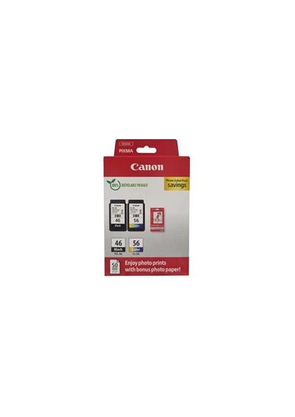 Canon PG-46 CL-56 Multipack 2'li Mürekkep Kartuş 50 adet 10x15 Fotoğraf Kağıdı Hediyeli - 6