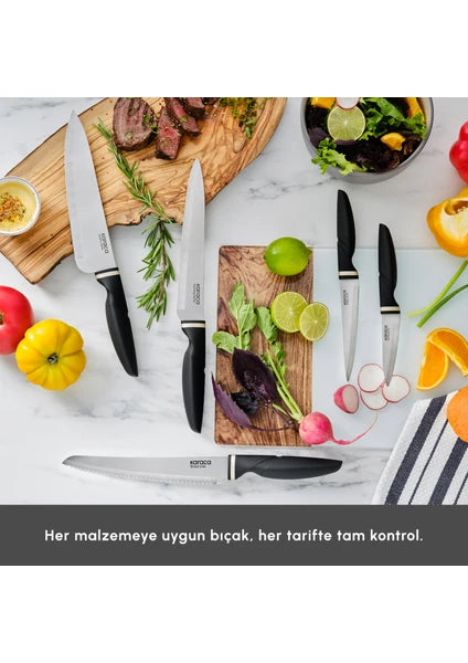 Karaca Proofcut 6 Parça Siyah Bıçak Seti - 3