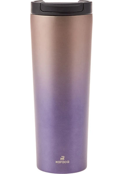 Karaca Violet New Serisi 450 ml Paslanmaz Çelik Taşınabilir Sızdırmaz Ergonomik İçecek Termosu - 5