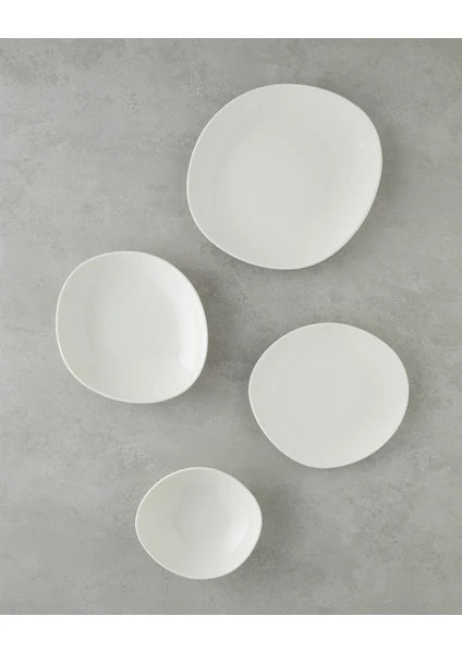Shape Porselen Yemek Takımı 8 Parça 2 Kişilik Beyaz - 2