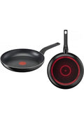 Tefal SimplyClean 30 cm Difüzyon Tabanlı Titanyum Kaplamalı Düz Tava - Kolay Temizlik Özelliği