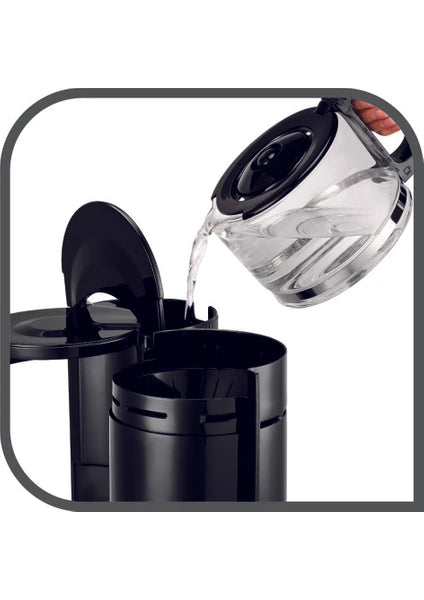 Tefal Uno Filtre Kahve Makinesi 1,1 lt Kapasite Siyah Cam Hazne İle Damlama Emniyeti Özelliği - 9