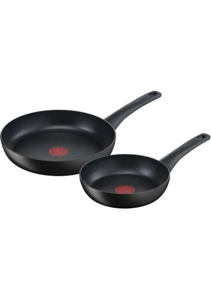 Tefal Titanyum 3X UltimateOne Düz Tava Seti 20/26 cm İndüksiyon Tabanlı 2 Parça Siyah Renk
