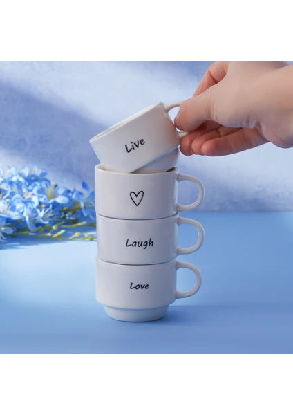 Karaca Lovely Laugh 4 Kişilik Espresso Kahve Seti 100 ml - 3