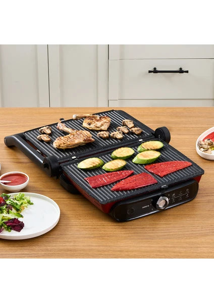 Karaca Gastro Grill Pro 2400W Izgara ve Tost Makinesi Kırmızı - 4