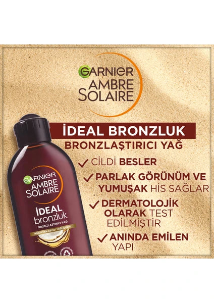 Garnier Ambre Solaire Ideal Bronzluk Bronzlaştırıcı Yağ 200Ml - 2