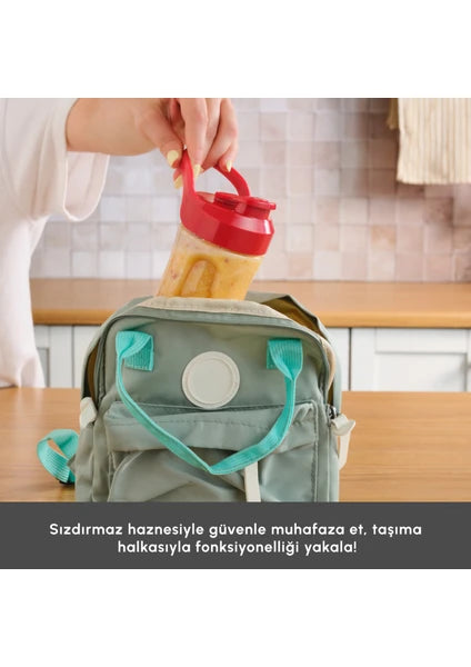 Karaca Retro Personal Kişisel Smoothie Blender Red - 8