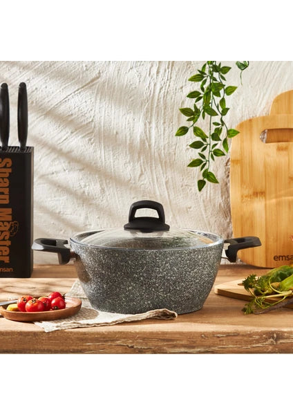 Emsan Motto Granit Derin Tencere 24 cm