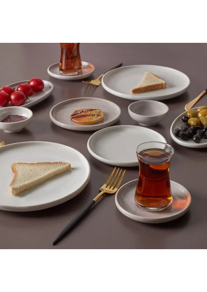 Karaca Cordelia Grey 26 Parça 6 Kişilik Porselen Kahvaltı Servis Takımı - 3