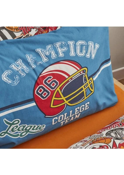 Karaca Home Nevresim Takımı %100 Pamuk Tek Kişilik Young College Team (Fitted) - 3