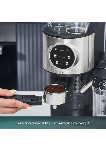 Homend Coffebreak 5015H Süt Köpürtücülü Otomatik Espresso Makinesi - 6