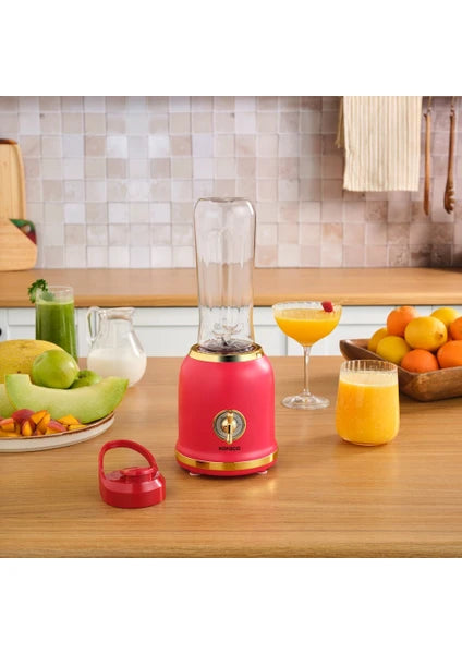 Karaca Retro Personal Kişisel Smoothie Blender Red