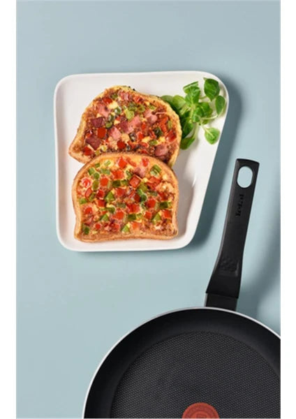 Tefal SimplyClean 30 cm Difüzyon Tabanlı Titanyum Kaplamalı Düz Tava - Kolay Temizlik Özelliği - 6