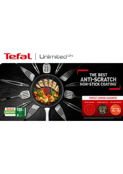 Tefal Titanyum 6X UnlimitedOne 28 Cm İndüksiyon Tabanlı Krep Tavası - 2100116326 - 6