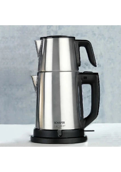 Schafer Optimal Elektrikli Paslanmaz Çay Makinesi - Inox - 1500 Watt - 4