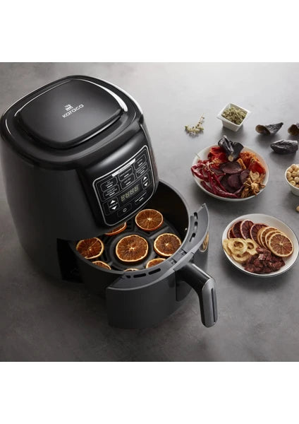 Karaca Air Pro Cook XL 2 in 1 Konuşan Airfryer Space Gray 4 Kişilik - 10