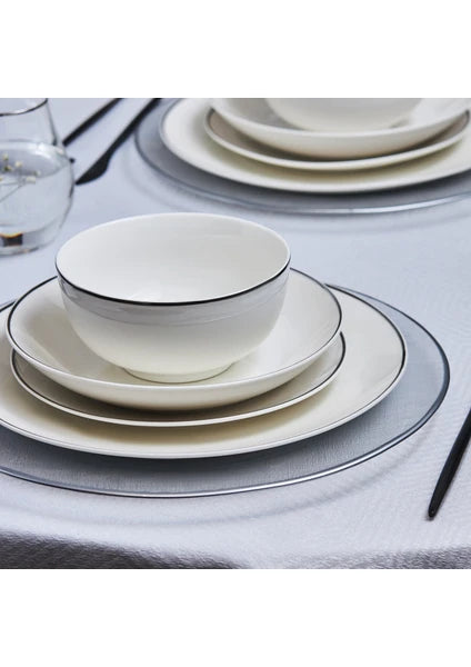 Karaca Leon Platinium 24 Parça 6 Kişilik Porselen Yemek Takımı - 4