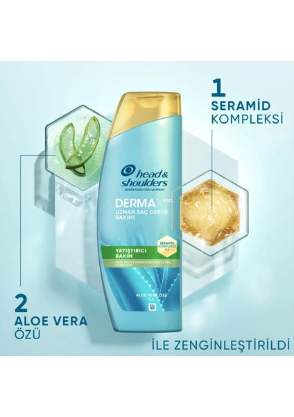 Head&Shoulders DermaXPRO Yatıştırıcı Kepek Karşıtı Şampuan Aloe Vera Özü ve Seramid ile 300ml - 6