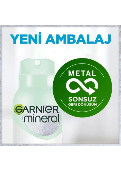 Garnier Mineral Saf ve Temiz Unisex Sprey Deodorant 150 ml 48 Saat Etkili Alkol İçermeyen Ferah Koku - 5