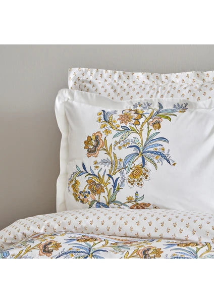 Karaca Home Indra %100 Pamuk Çift Kişilik Nevresim Takımı Sarı Pp - 5