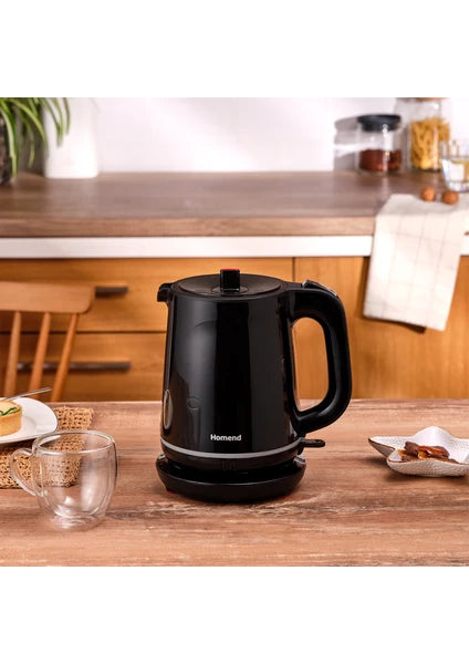 Homend Royaltea 1744H Siyah Çay Makinesi 1 Litre Cam Demlik ve Plastik Gövde ile - 4