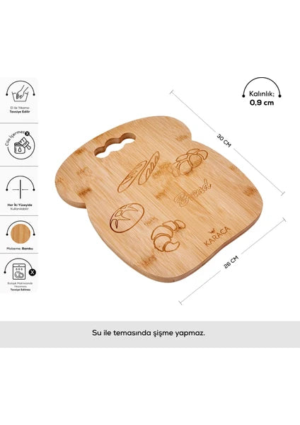 Karaca Bread Bambu Kesme Tahtası 30 cm