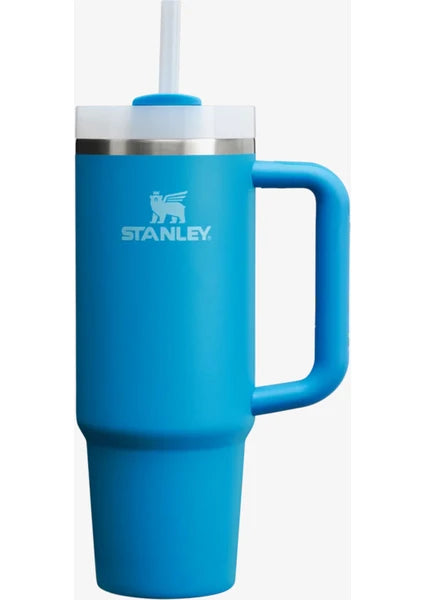 Stanley The Quencher H2.o Flowstate Termos 0.89L 30OZ Mavi Paslanmaz Çelik Ergonomik Tasarım