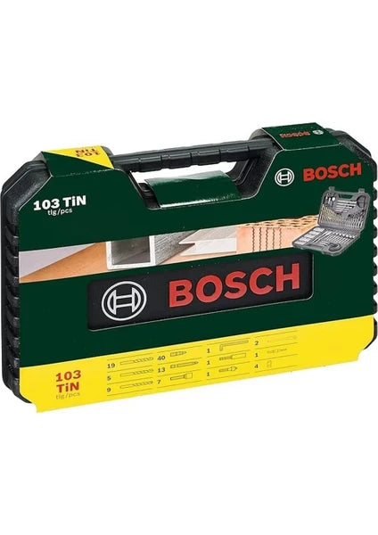 Bosch V-Line Matkap & Vidalama Karışık Aksesuar Seti 103 Parça - 2607017367 - 2