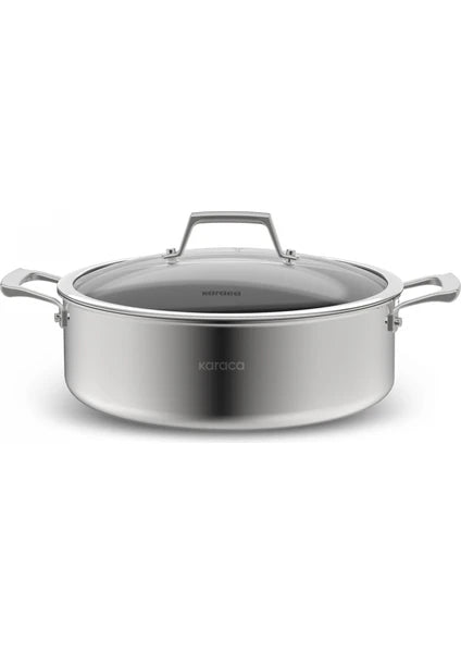 Karaca Plasma Steel 3ply Karnıyarık Tencere 28 cm - 7