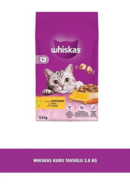 Whiskas Tavuklu Yetişkin Kedi Maması 3,8kg - 4