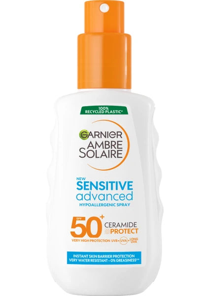 Garnier Ambre Solaire Sensitive Advanced Hipoalerjenik Güneş Koruyucu Sprey SPF50+ 150ML - 2