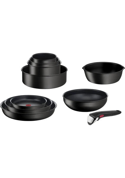 Tefal Ingenio Mix 6 x 24 cm İndüksiyon Tabanlı Düz Tava Titanyum Kaplama Siyah Renkli - 4