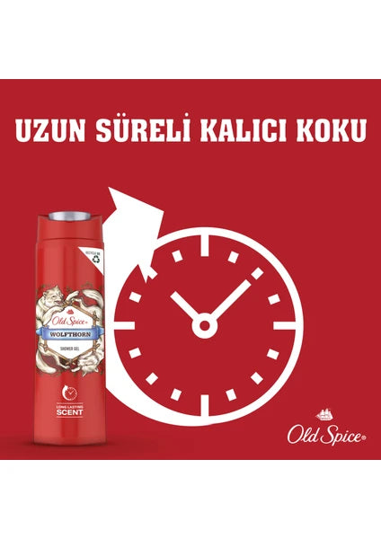 Old Spice Wolfthorn Erkekler İçin Duş Jeli ve Şampuan 400 ml - 7